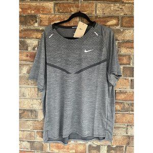 Nike Tech Running Shirt Dri-Fit Adv Slim Fit Techknit DM4753-010 Men's Size L
